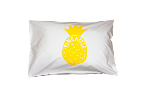 Yellow Pineapple Pillowcase - Single